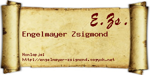 Engelmayer Zsigmond névjegykártya